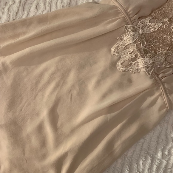 Sweet flowy chiffon dress pale pink - Picture 7 of 7